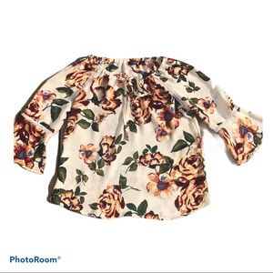 Floral Bell Sleeve Top